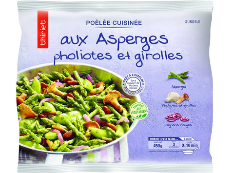 PAN-FRIED ASPARAGUS PHOLIOTES GIROLLES 300G 3 PORTIONS (#113185)