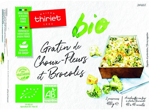 ORGANIC CAULIFLOWER BROCCOLI GRATIN 400G 2 PORTIONS (#113187)