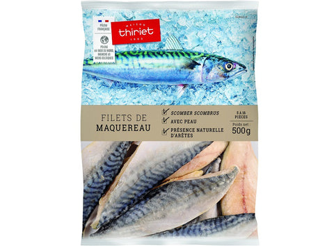 MACKEREL FILLETS WITH SKIN 500G 5-16 PIECES (#113191)