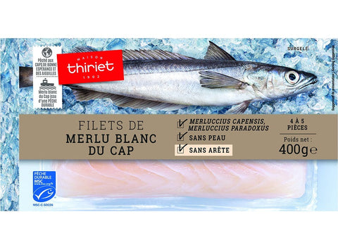 WHITE HAKE FILLETS FROM THE CAPE ECO FISH 400G 4-5 PIECES (#113195)