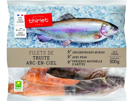 RAINBOW TROUT FILLETS ECO FISHING 500G 3-5 PIECES (#113196)