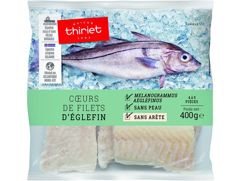 HADDOCK FILLET HEART PIECES ECO FISHING 400G 4-5 PIECES (#113199)