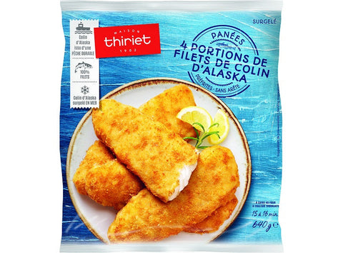 BREADED ALASK COLEY FILLETS ECO FISHING 640G 4 PIECES (#113209)