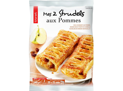 APPLE STRUDELS PASTRIES 240G 2 PIECES (#113280)