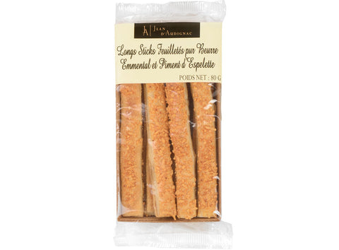LONG PUFF PASTRY ESPELETTE STICKS 80G (#126667)