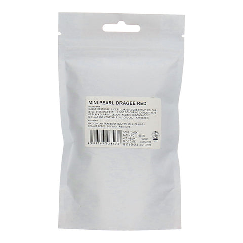 DRAGEE PEARL MINI RED 100G (#200247)