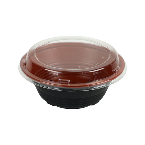 RED/BLACK MICRO BOWL 153.5X59MM 20SET (#200299)
