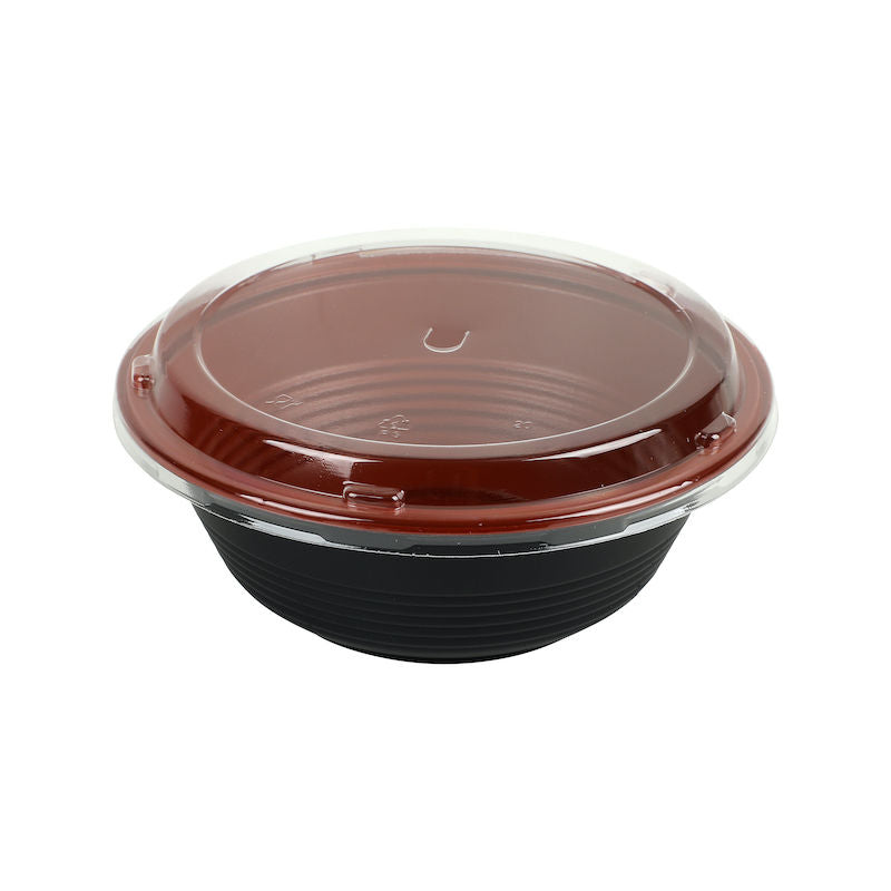 RED/BLACK MICRO BOWL 168.3X62MM 20SET (