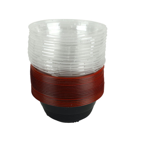 RED/BLACK MICRO BOWL 168.3X62MM 20SET (#200300)
