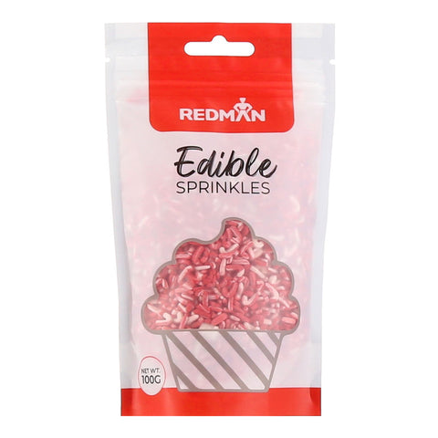 DECOR VARIEGATED CANDY CANE PEPPERMINT 100G (#200538)