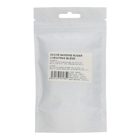 DECOR SANDING SUGAR CHRISTMAS BLEND 100G (#200542)