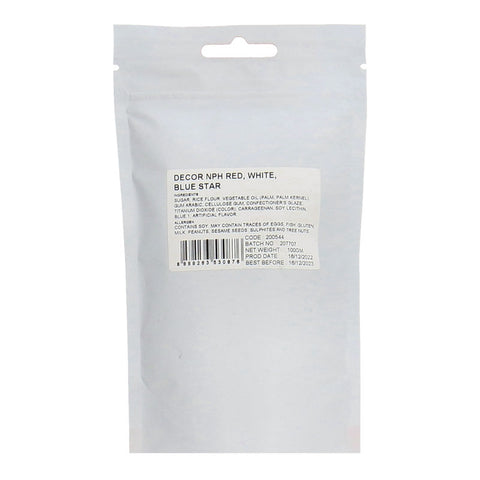 DECOR NPH RED WHITE BLUE STAR 100G (#200544)