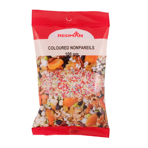 DECOR NONPAREILS COLOURED 100G (#200875)