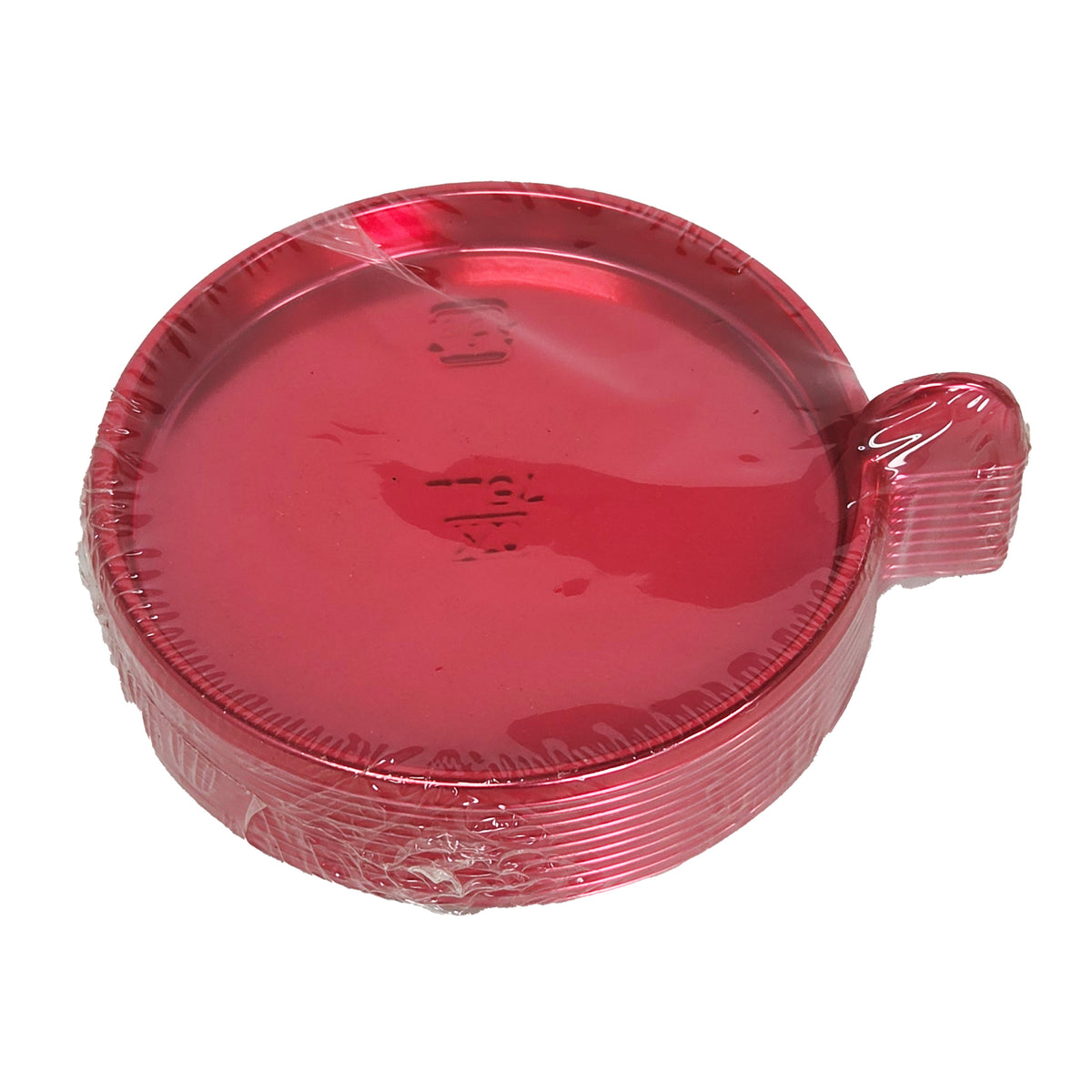 PLASTIC CAKE TRAY RED (PACX10PCS) (