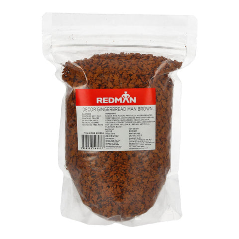 DECOR GINGERBREAD MAN BROWN 500G (#201256)