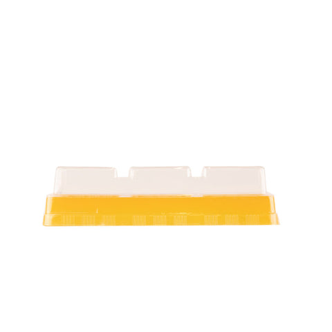 TRAY PET W LID SQUARE 3S 10SET (#201691)
