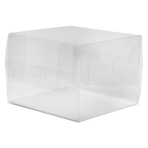 PVC DISPLAY CAKE BOX+BOARD 18X18XH14CM (#201709)