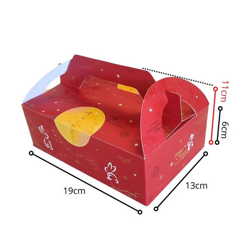 MOONCAKE BOX W TRAY HAPPY MOMENT 6S 5SET (#201719)