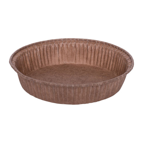 PAPER PIE MOULD ROUND 90X21X100 BROWN 25PC (#201795)