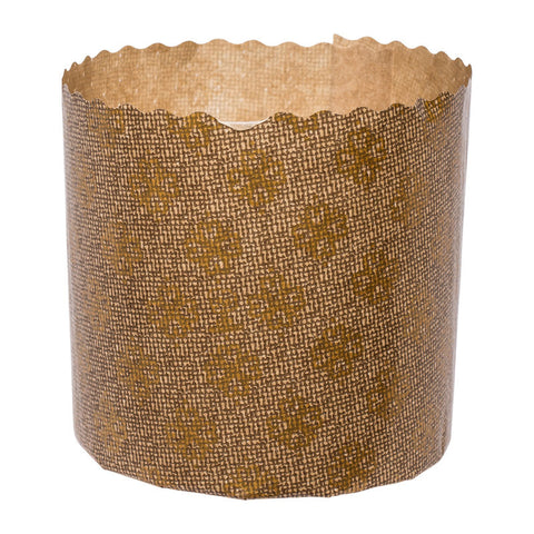 MOULD PANETTONE ALTO 90X90MM GOLD 10PC (#201817)