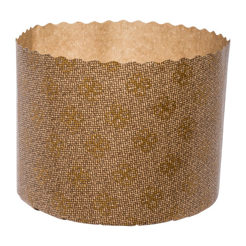 MOULD PANETTONE ALTO 110X85MM GOLD 10PC (#201818)
