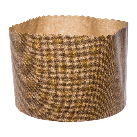 MOULD PANETTONE ALTO 134X95MM GOLD 10PC (#201819)