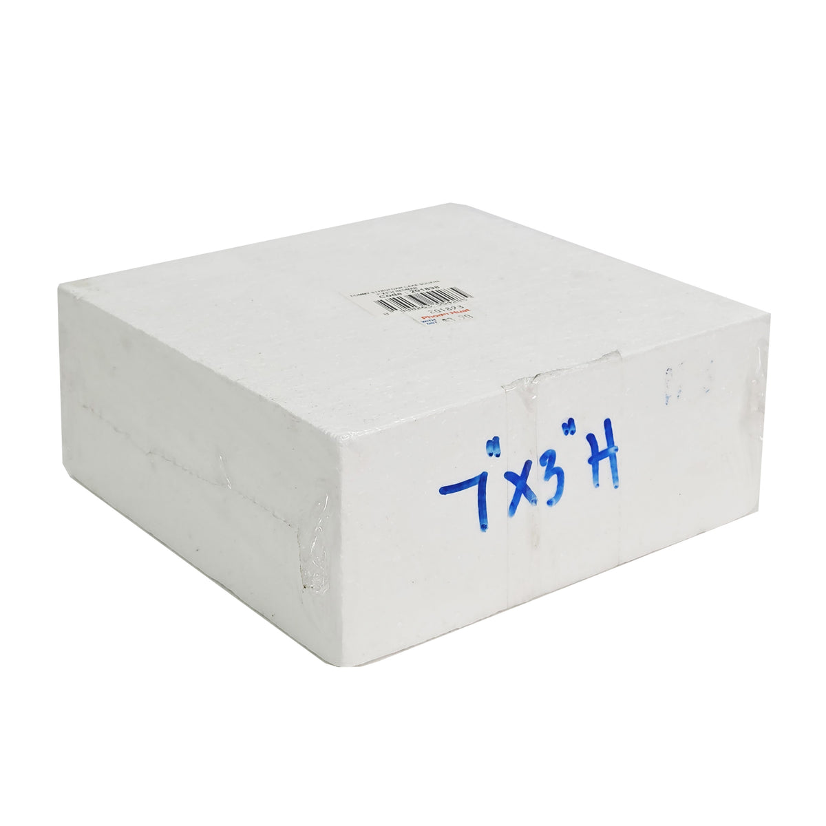 DUMMY STYROFOAM CAKE SQUARE 7"X3"H (
