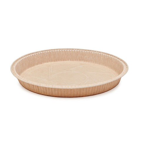 PAPER PIE MOULD ROUND 158X31X170 GOLD 10PC (#201992)