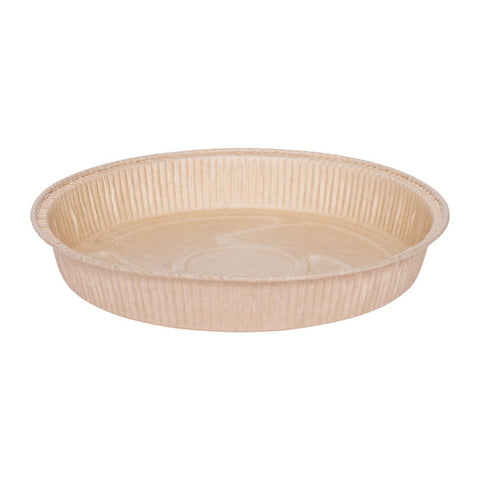 PAPER PIE MOULD ROUND 180X30X189 GOLD 10PC (#201993)