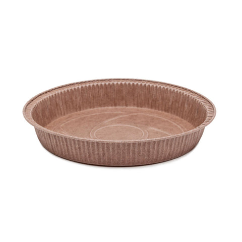 PAPER PIE MOULD ROUND 200X34X216 BROWN 10PC (#201994)