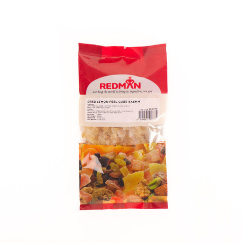 DRIED LEMON PEEL CUBE 6X6MM 250G (#202499)