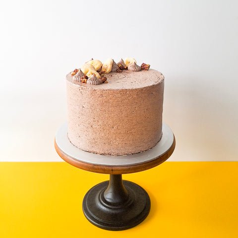 Chocolate Banana Custard Cake (#ALISGN0025)