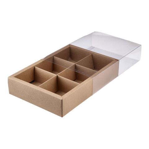 BOX KRAFT TRANS COVER 6S 5SET (#202529)