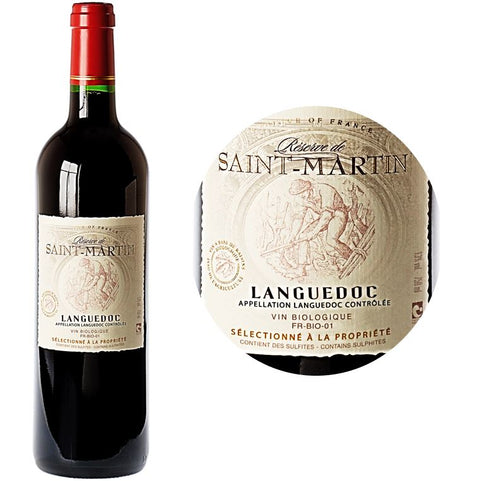 MERLOT ORG LANGUEDOC RED WINE 75CL (#123400)