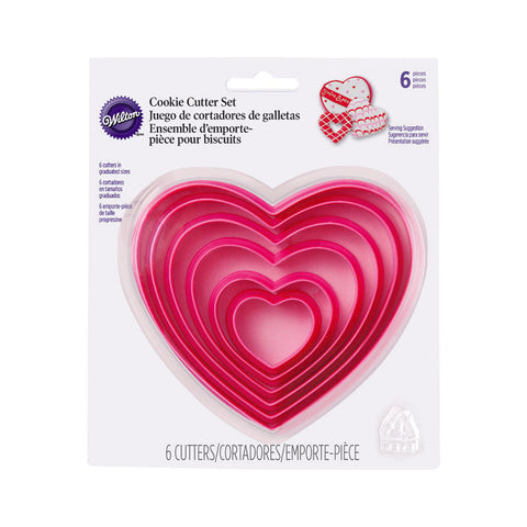 HEART SHAPE CUTTER 6PCS (#2057)