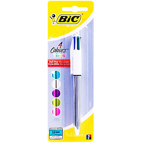 4 COLOURS BALLPOINT PEN SHINE (#119791)