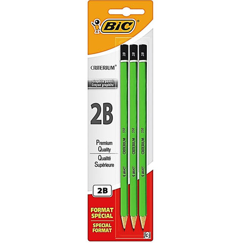 3 GRAPHITE PENCILS 2B CRITERIUM 3PC (#119840)