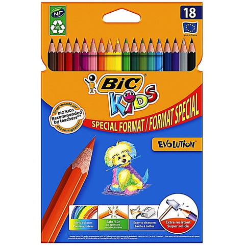 BOX OF 18 COLOUR PENCILS 18PC (#119865)