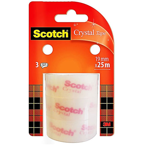 3 REFILLS OF SCTOCH CRYSTAL TAPE 3PC (#119919)