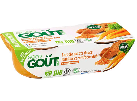 CARROTS SWEET POTATO LENTILS DAHL 190G (#121405)