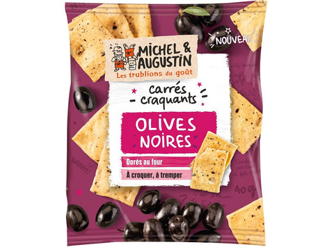 BLACK OLIVE CRACKING SQUARES 40G (#124968)