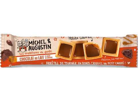 MILK CHOCOLATE CARAMEL HEART SQUARES 37.6G (#124969)