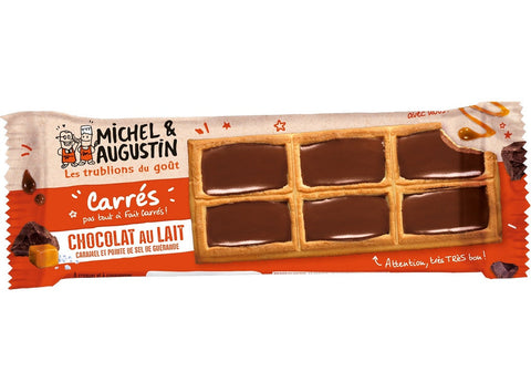 MILK CHOCOLATE AND CARAMEL SQUARES 73G (#124963)