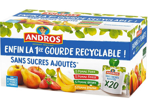 APPLE BANANA STRAW PEAR GOURDS 90G (#120728)