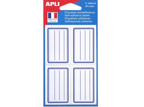 20 ADHESIVE LABELS (#126488)