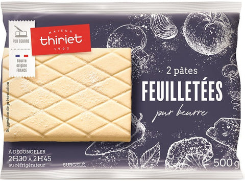 2 PATE FEUILL BLOC BEURRE 500G (#112078)