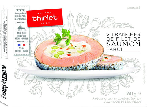 SLICES STUFFED SALMON FILLET 160G 2 PORTIONS (#113295)