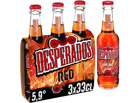 DESPERADOS RED TEQUILA BEER 5.9% 33CL (#118601)