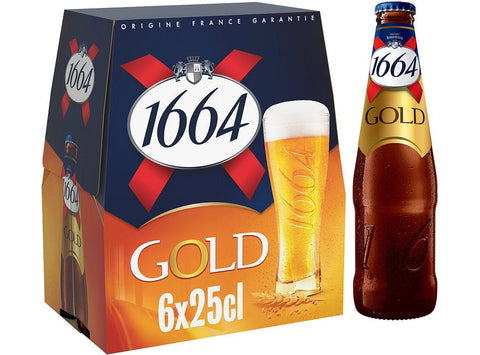 1664 GOLD BLONDE BEER 6.1% 25CL (#118622)