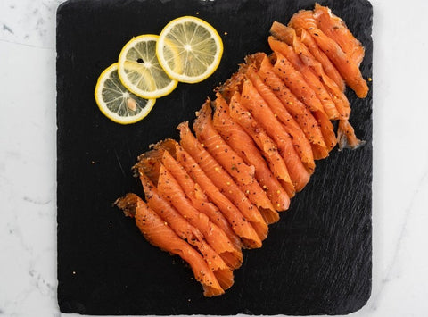 BLACK PEPPER SMOKED SALMON 75G (#122120)